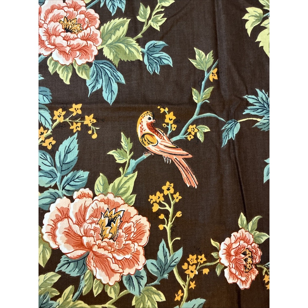 Waverly Chalmette Fabric  Home Decor  1 1/3 Yards X 47" Floral Cotton VTG